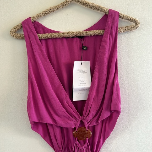 Rita Dtl Short Coverup pink Small - Picture 2 of 5